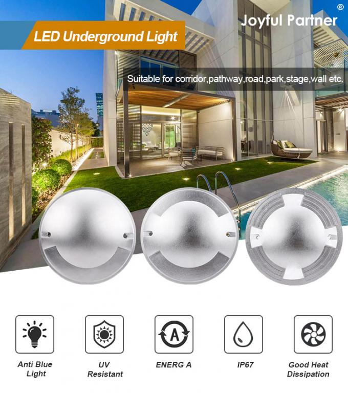 6W Inground LED Drive Over Light IP67 Waterproof One Way Two Ways Four Ways