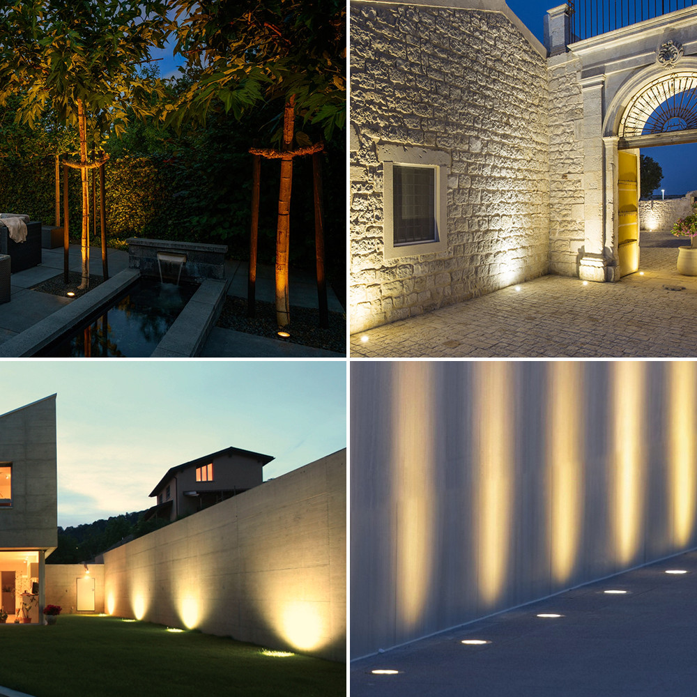 Aluminum LED Outdoor In Ground Spotlights Underground Recessed Driveway