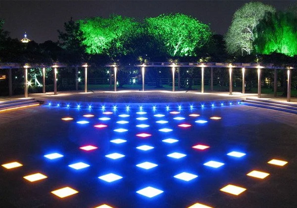 Vietnam Urban And Resort Lighting Projects-Square Inground Lights