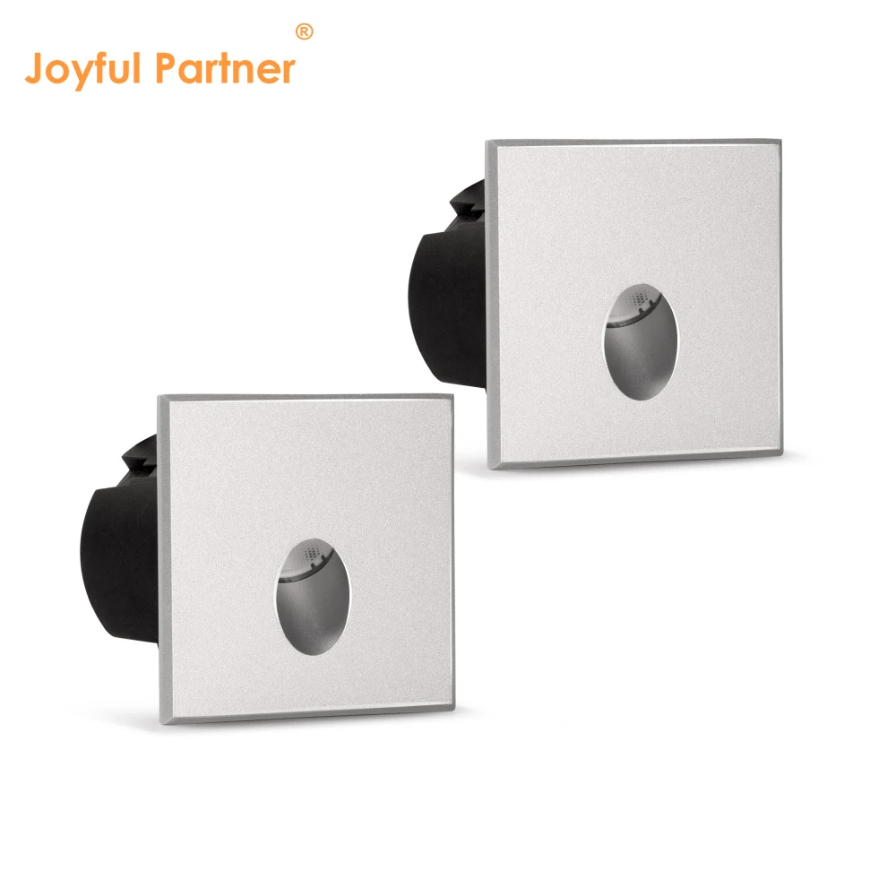 Outdoor Recessed LED Wall Light 3W 3000K White Aluminum for Garden & Patio