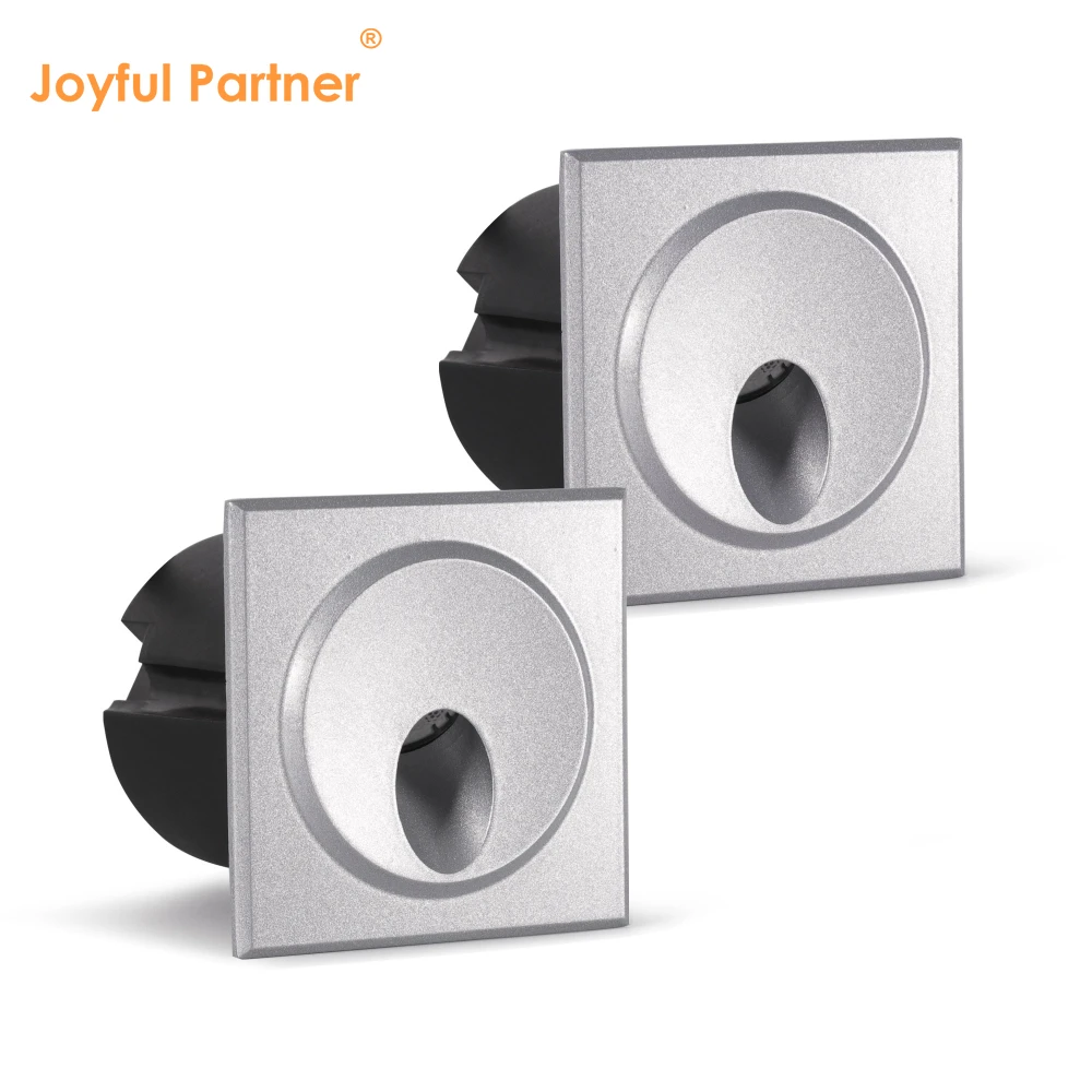 IP65 LED Recessed Stair Light Die-casting Aluminum 0.5W-3W DIA 80MM Epistar or CREE LED Single Color 2700K-6000K Recessed LED Stair Light/LED Step Light