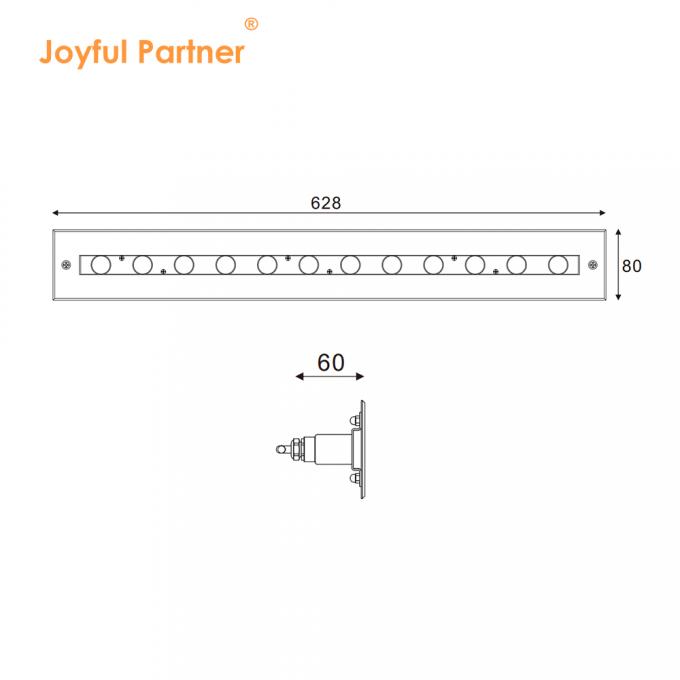 High Quality Rectangle Bright Asymmetrical Beam IP68 SS316L Underwater Light Linear Wall Washer LED Swimming Pool Light 6