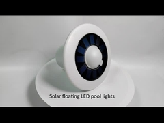 Solar floating led pool lights with temperature display 12 color changing