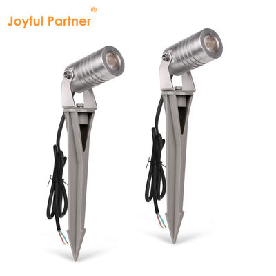 Outdoor Spike Lighting Waterproof Aluminum Warm White 3000K CE ETL With Plastic Spike