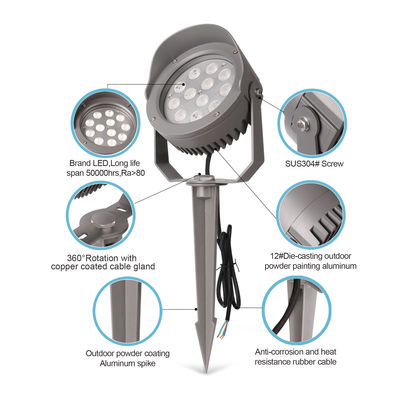 Outdoor LED Tree Light 12W 24W 36W Built-in DMX512 driver DC24V RGB3in1 Aluminum Lamp Body