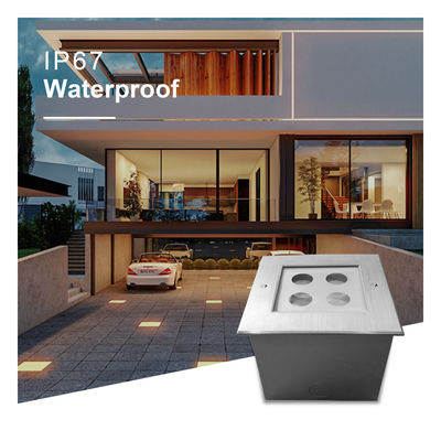 Adjustable Underground Outdoor LED Floor Lights For Driveway Landscape Pathway