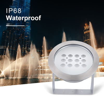 LED Underwater Spot Light Surface Mount IP68 Stainless Steel 24V 12VDC 3000K RGB