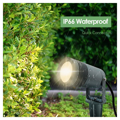 IP65 LED Landscape Light 10W 2700k 3000k Architectural Lamp Fecade Garden Lighting With Base Or Spike