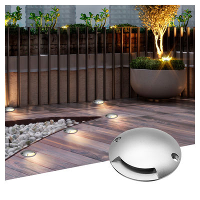 1W Recessed Step Light Ultra Thin DIA70MM H14MM DC24V 3000k Warm White For Outdoor Lighting 