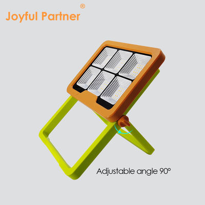 Portable Led Solar Flood Light SMD LED Warm White 3000K Rechargeable Battery With Remote Control