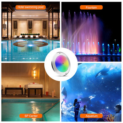 PAR56 Underwater Led Swimming Pool Lights 316 Stainless Steel 25W SMD2835 Resin Filled 3000K