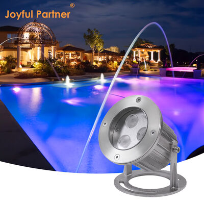LED Underwater Spot Lights 3x2W RGBW 4in1 Stainless Steel 316SS IP68 Beam Angle 60 Degree 12 Volt