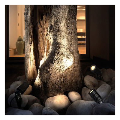 LED Outdoor Spotlights IP65 14W COB LED DIA63MM 2700K Warm White With Spike Stand