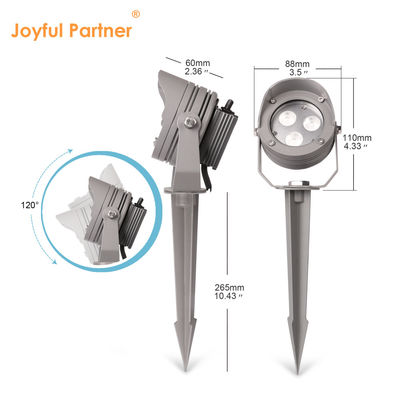 LED Spotlight Aluminum Lamp IP65 12VDC RGB3in1 IP65 Built-in DMX512 driver Aluminum Body