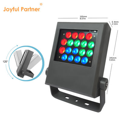 Courtyard Garden Floodlight High Lumen Waterproof IP6518W 54W CREE LED Aluminum Square Shape