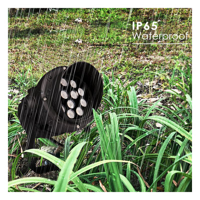 Round Outdoor RGB LED Spotlights 12W IP65 With Anti-glare Hood High CRI Support DMX512