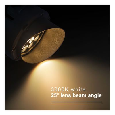 Round Outdoor RGB LED Spotlights 12W IP65 With Anti-glare Hood High CRI Support DMX512