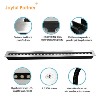 24W DC 24V LED Underground Light Waterproof Buried Recessed Deck Floor Lighting