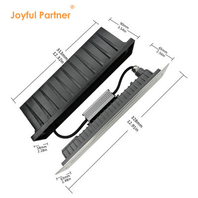 6W 12W Garden Recessed Linear Lighting Warm White SUS 316 Length 328MM For Outdoor Use