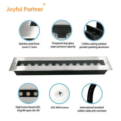 LED Underground Light 12W 24W Buired Used As Wall Washer 500MM Length Stainless Steel Front Cover
