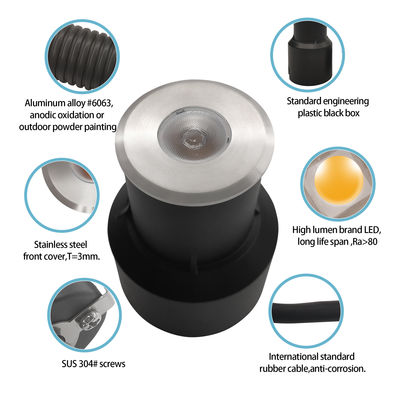 Mini IP67 Step Light Waterproof Single Color Walk Over Lamp