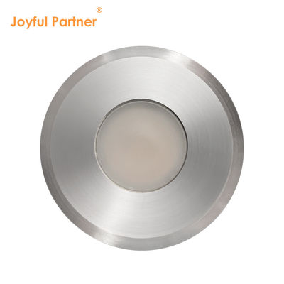 Recessed Mini Deck Light 12V 24V 1W 2W LED Single Color DIA 38MM For Garden Square