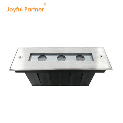 LED in-Ground Light DC24V 3W 6W 3000K #316 SS IP67 Linear Length 195MM +Tempered Glass