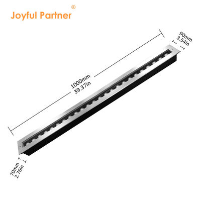 Inground Linear Led Light 1 Meter Length 24W 48W IP67 Rated DMX Control For Outdoor Garden