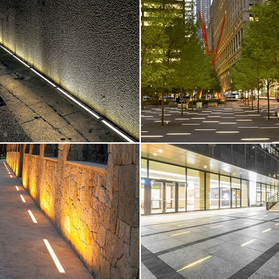 Inground Linear Led Light 1 Meter Length 24W 48W IP67 Rated DMX Control For Outdoor Garden