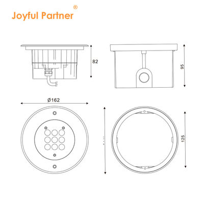 Waterproof Inground Uplight Aluminum Housing 3500K Warm White DIA162MM 2 Years Warranty