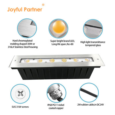 316 SS Swimming Pool Underwater Light 12v 24v DC IP68 Linear Pool Lighting