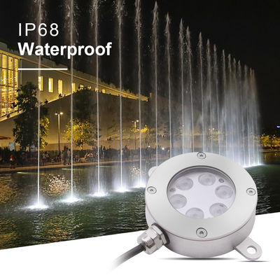 Underwater LED Fountain Light 6W RGB IP68 Waterproof Fountain Light 6*2W RGB 2R 2G 2B