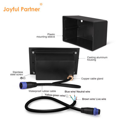 Joyful Lamp Indoor Outdoor Staircase LED Lamp 2W 6W Aluminum IP65 ADC12 Die-casting Aluminum