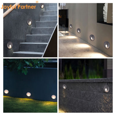 Outdoor Recessed Wall Light IP65 Waterproof Casting Aluminum Housing LED 3000K For Stairs