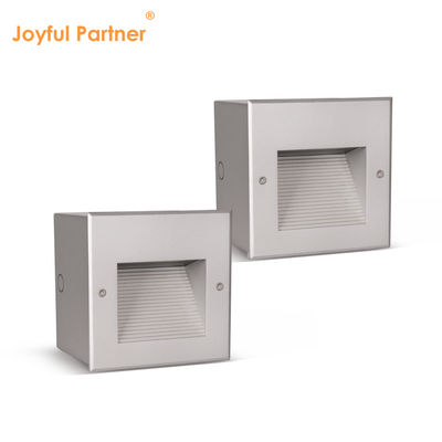 LED Recessed Wall Light IP65 Waterproof Square 12V 220V Voltage Customized Design For  Staircase