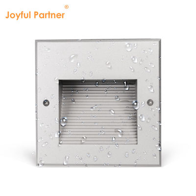 LED Recessed Wall Light IP65 Waterproof Square 12V 220V Voltage Customized Design For  Staircase