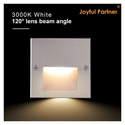 LED Square Aluminum Recessed Wall Light OSRAM SMD 2835 With Motion Sensor Control