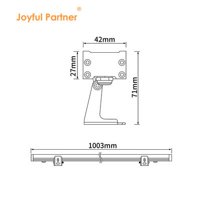 Aluminum Color 18W LED Wall Washer Lights Outdoor Waterproof Linear Light
