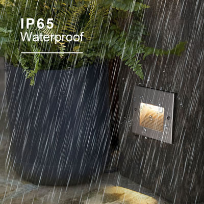 IP65 DC12V DC24V LED Recessed Wall Light Square Aluminum Osram SMD2835 Size 120*120MM