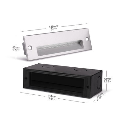 Rectangle Buried LED Wall Pack Lights 220VAC 5W Warm White LED Walkway Lights