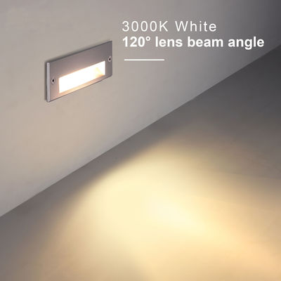 Rectangle Buried LED Wall Lights 220VAC L145*W45mm 5W Warm White IK Rate 09 For Walkway