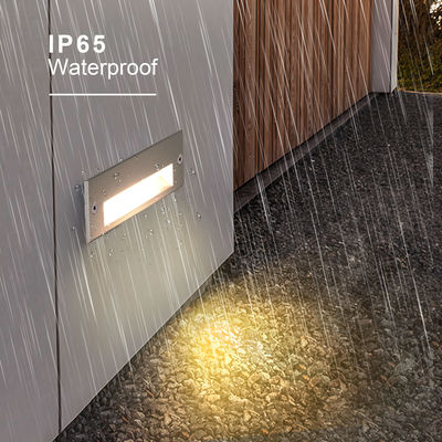 Rectangle Buried LED Wall Lights 220VAC L145*W45mm 5W Warm White IK Rate 09 For Walkway