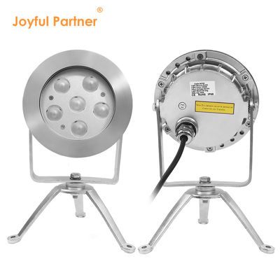 RGBW LED Underwater Spot Light 24V DC Stainless Steel 316 DMX512 Controller