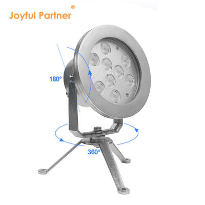 RGBW Water LED Spot Lights DMX Control Stainless Steel 304 For European Coastal Pools