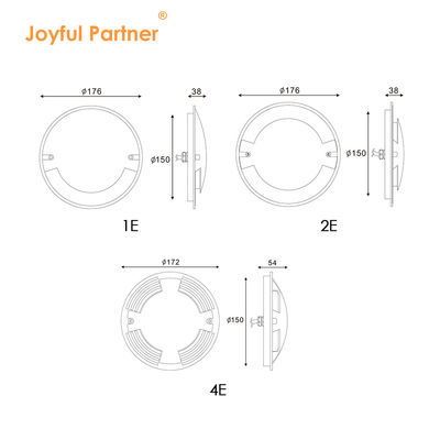 Joyful Waterproof Recessed LED inground light Pure aluminum 6063 housing One Two Four Ways Side Emitting