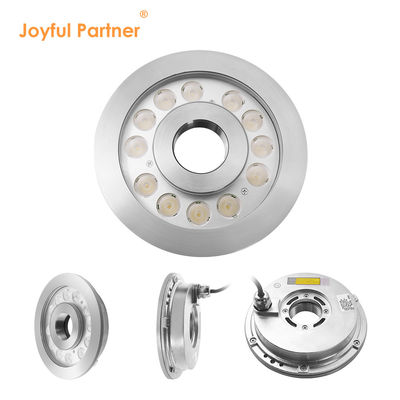 High Power LED Fountain Light IP68 Stainless Steel With Center Hole