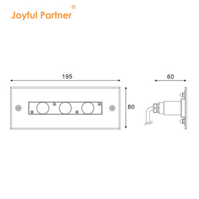 Recessed Underwater Linear Light Stainless Steel 316L 2Years Warranty Outdoor Housing