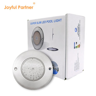 Acid-proof DC7.5mm Slim DC 12V Beam Angle 120 Deg 3000K 316 Stainless Steel PAR56 Color Changing Pool Light