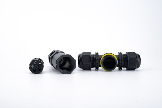 3 Channel 3 Poles IP68 Waterproof Cable Connector Outdoor 3 Pin Cable Connector