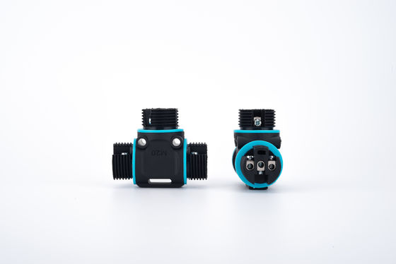 Quick Install IP68 Waterproof Plastic 2/3 Pins Female Circular Connector Electrical Converter